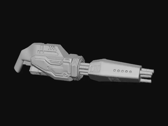 3D model for CNC Renegade Laser Chain Gun