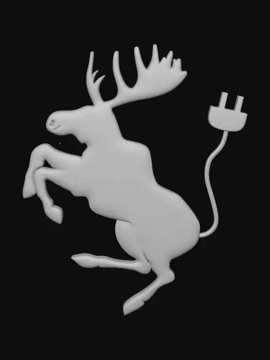3D model for Electric Prancing Moose