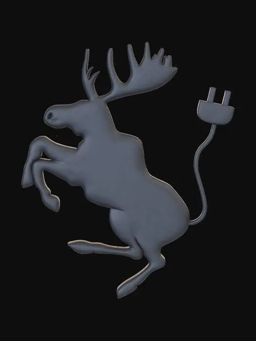 3D model for Electric Prancing Moose