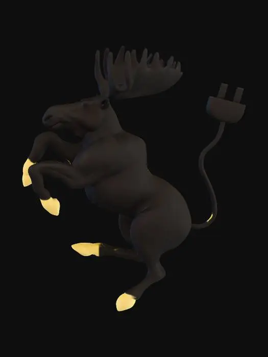 3D model for Electric Prancing Moose