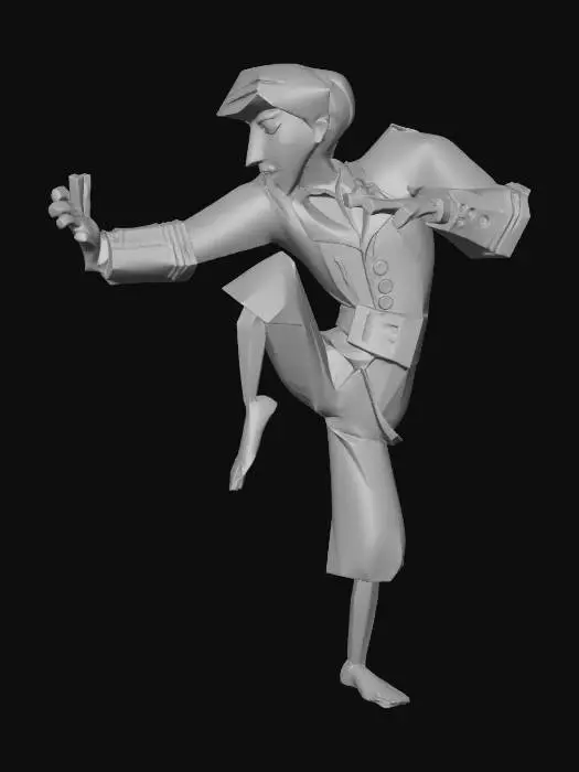 3D model for Escape From Monkey Island Ninja-Guybrush
