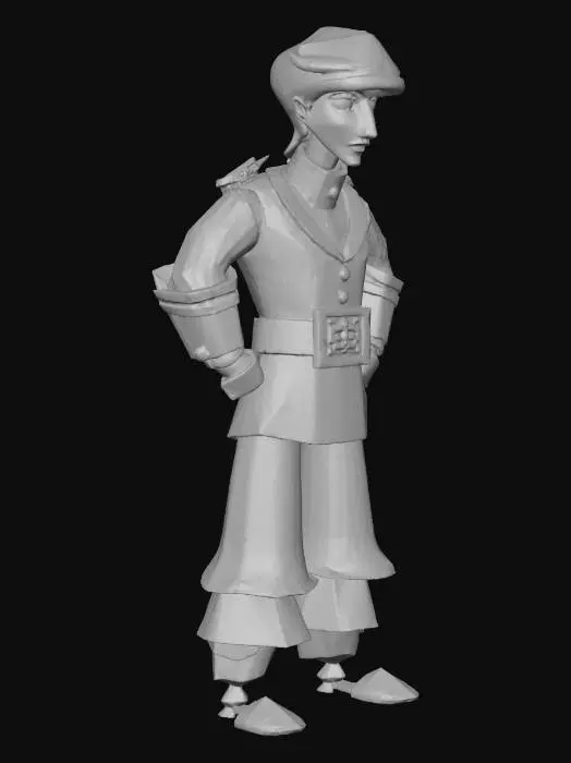 3D model for Escape From Monkey Island Guybrush
