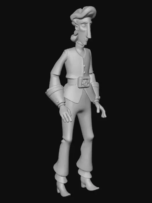 3D model for Curse of Monkey Island Guybrush