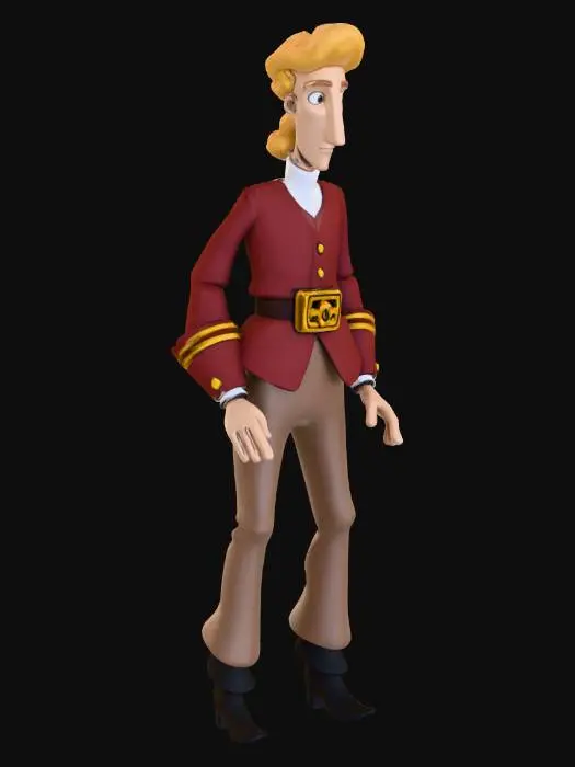 3D model for Curse of Monkey Island Guybrush