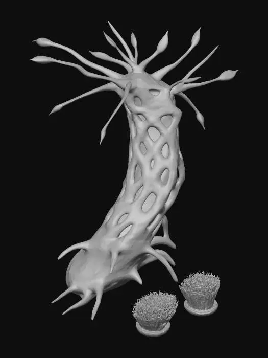 3D model for CNC Tiberium Tree