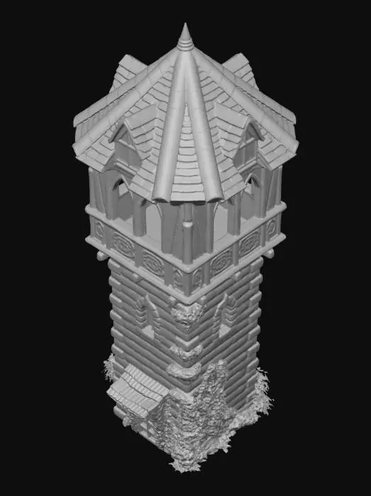 3D model for Age of Empires 2 Central European Guard Tower