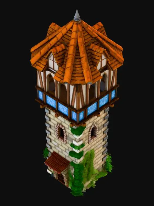 3D model for Age of Empires 2 Central European Guard Tower