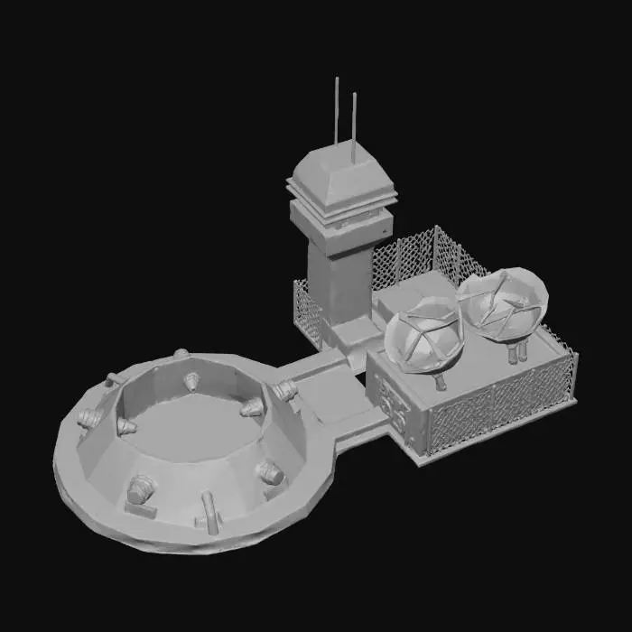 3D model for CNC Generals Particle Cannon