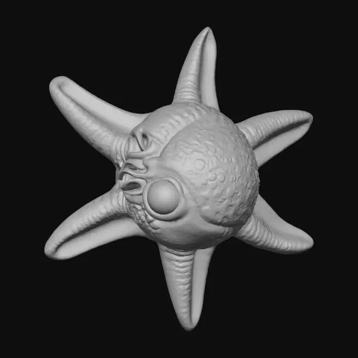 3D model for Subnautica Spinner Fish