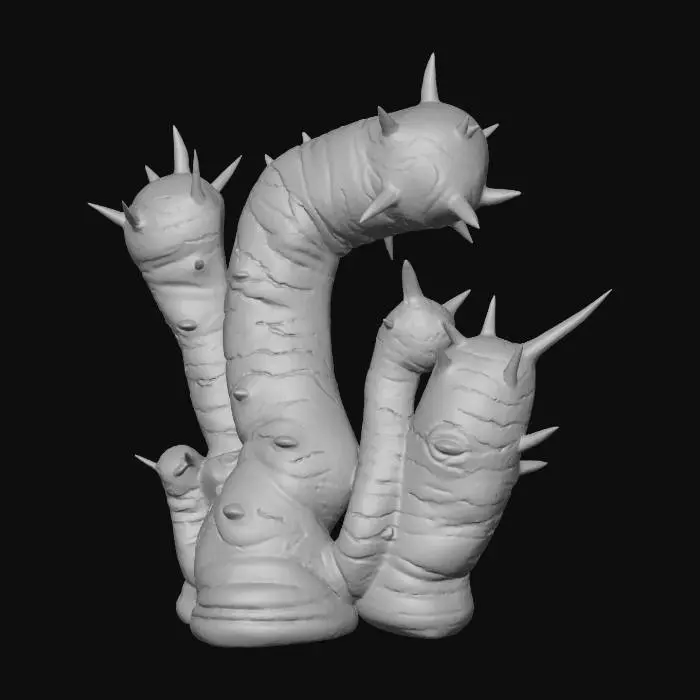 3D model for Subnautica Tiger Plant