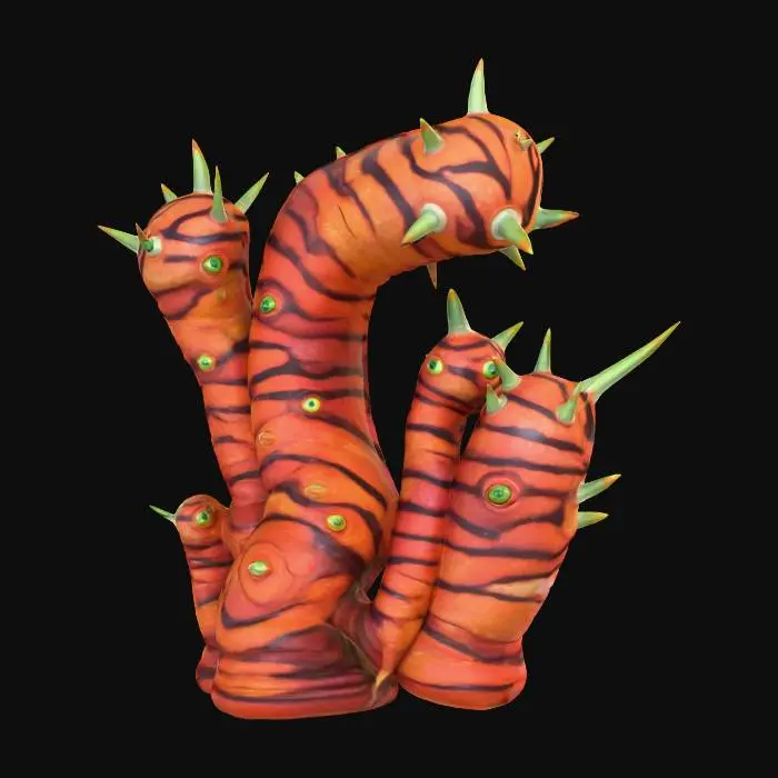 3D model for Subnautica Tiger Plant