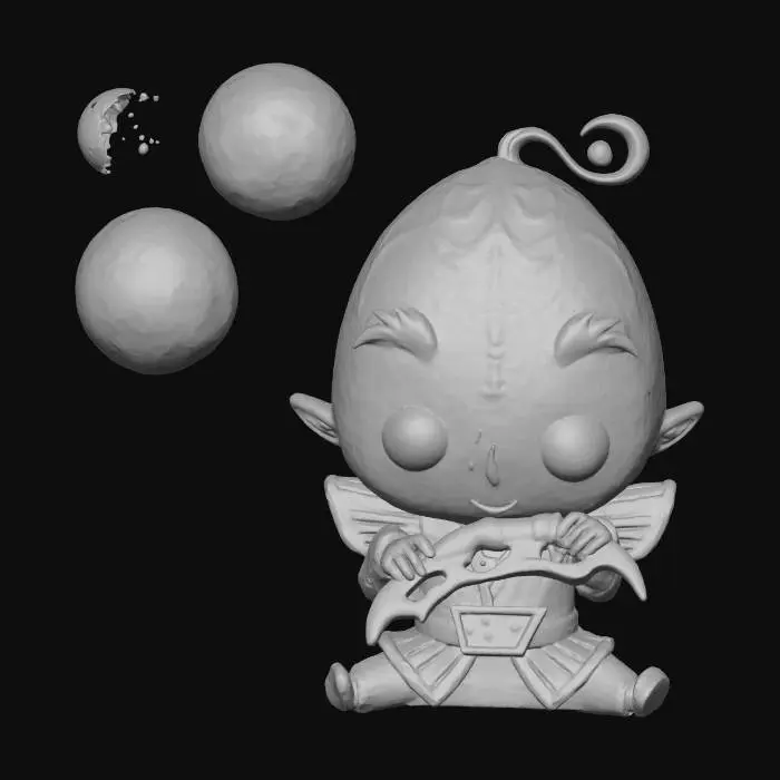 3D model for Klingon Baby Book Cover