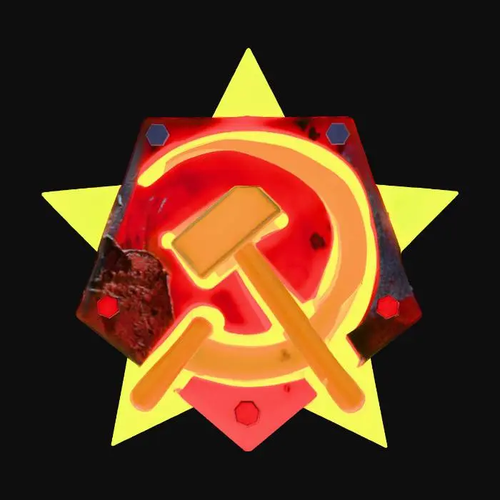 3D model for CNC Red Alert 2 Soviet Logo