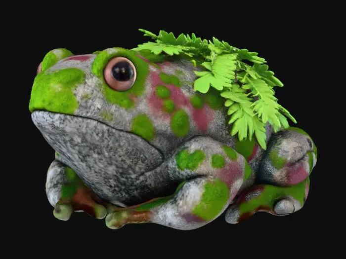 3D model for Moss Frog