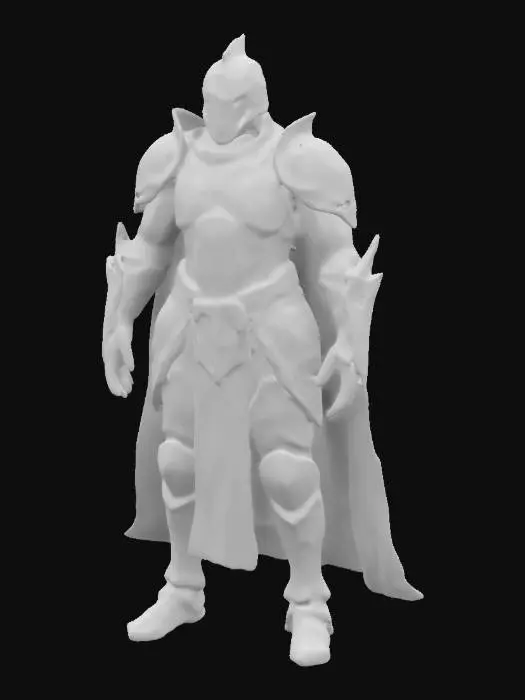 3D model for A suit of armor that melds the rugged craftsmanship of medieval plate with futuristic adaptive shielding. Adorned with intricate serpent motifs and circuit-like engravings, the armor channels both ancient protective magic and advanced energy deflection technology to safeguard its wearer against time’s unpredictable assaults., #ChronoForgeWeapon#