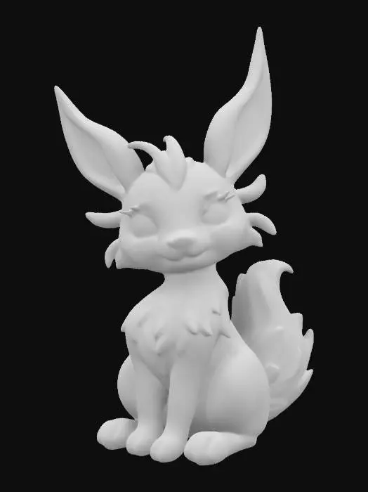 3D model for a beautifully detailed sylveon curled up on a velvet cushion in a victorian-style room, surrounded by delicate pastel-colored ribbons