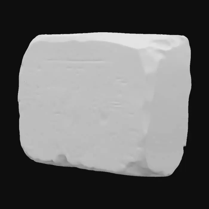 3D model for A stone tablet from ancient Mesopotamia, fused with a holographic interface, displaying digital timelines etched in cuneiform alongside interactive 3D models of history., #ChronoForgeWeapon#