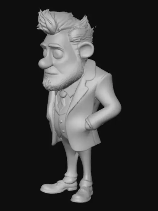 3D model for Determined Businessman