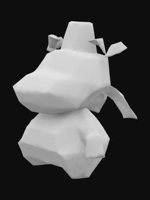 3D model for Hippo with a Fez/Bruno