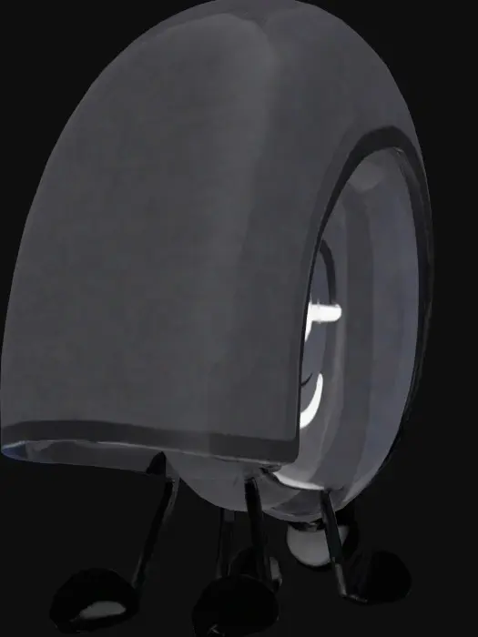 3D model for Black Doughnut Character/Redd