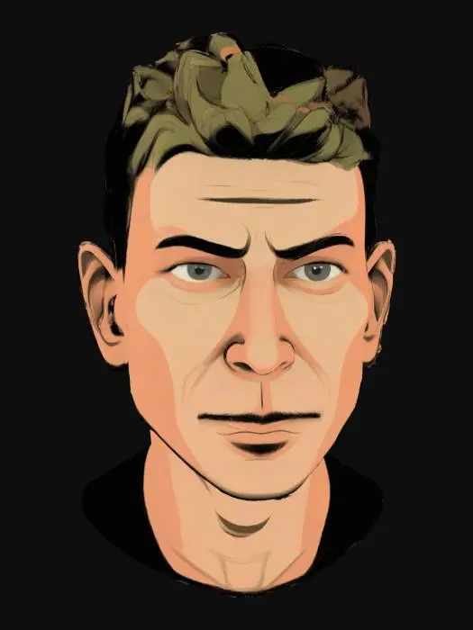 3D model for Man with Determined Look