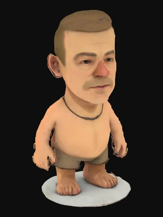3D model for Portrait of a Thoughtful Man