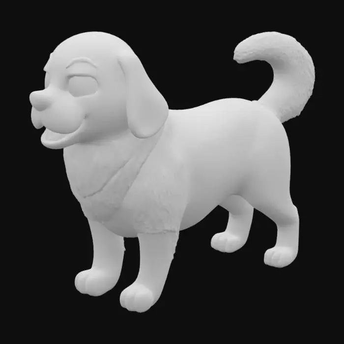 3D model for Golden Retriever