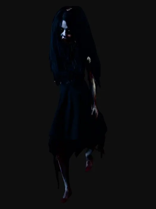 3D model for Horror girl