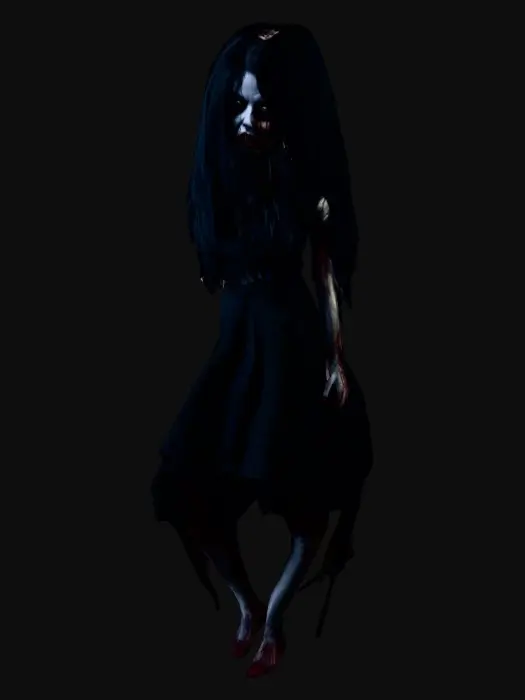 3D model for Horror girl