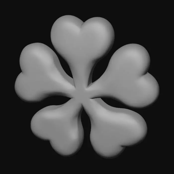 3D model for Five-Leaf Clover