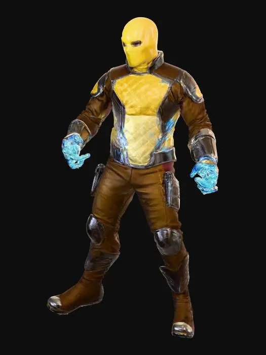 3D model for Electro-Warrior in Action