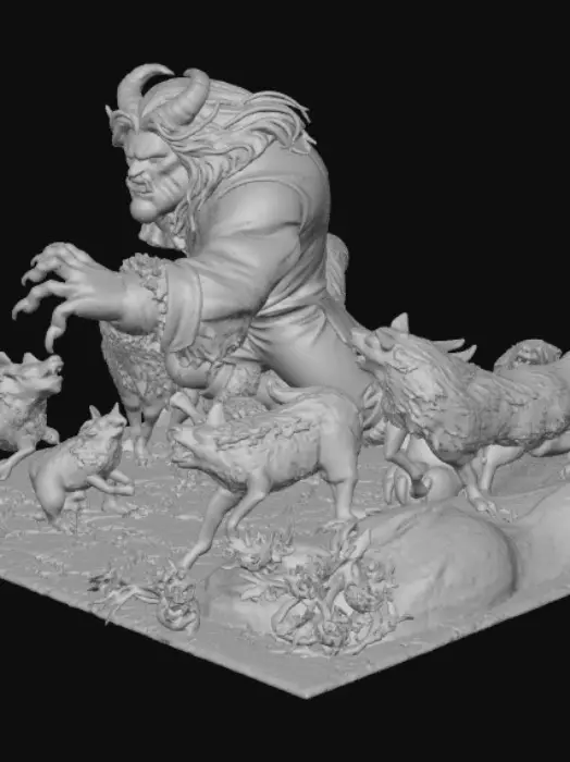 3D model for Moonlit Encounter