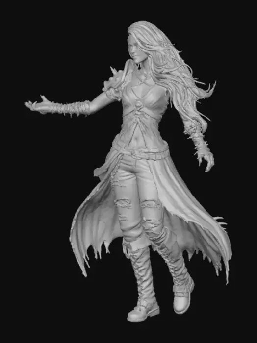 3D model for Molly, Winter Lady