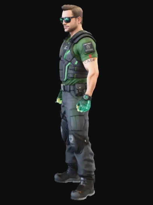 3D model for General Johnny cage , #Thanksgiving#