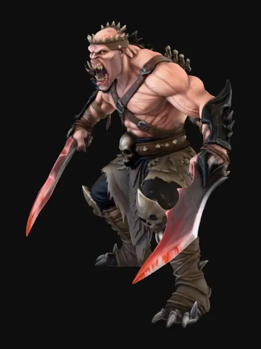 3D model for Warrior of the Wastelands baraka , #Thanksgiving#