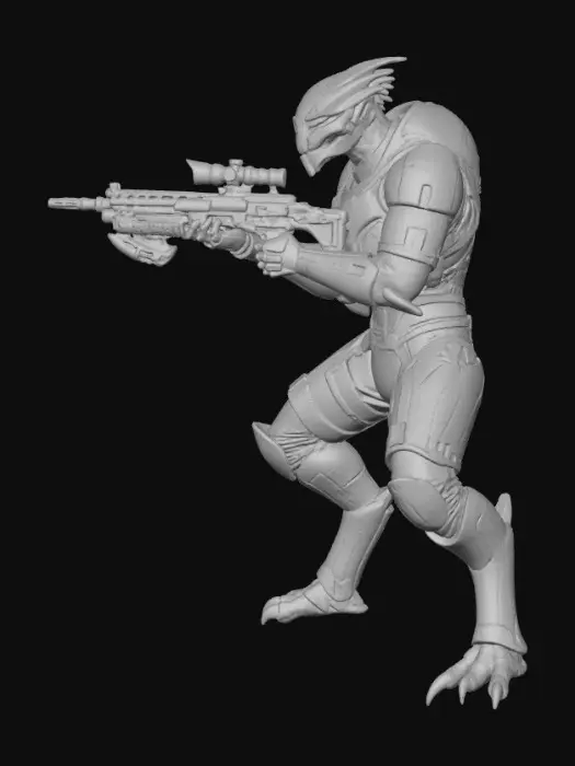 3D model for Garrus, #Thanksgiving#