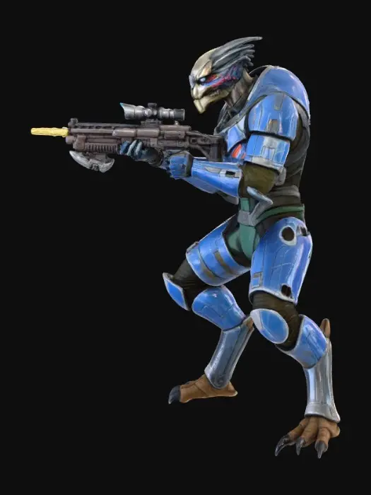 3D model for Garrus, #Thanksgiving#