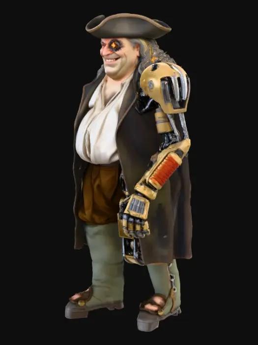 3D model for Long John Silver