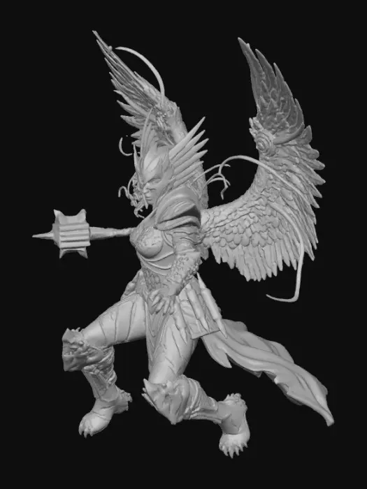 3D model for Hawkgirl