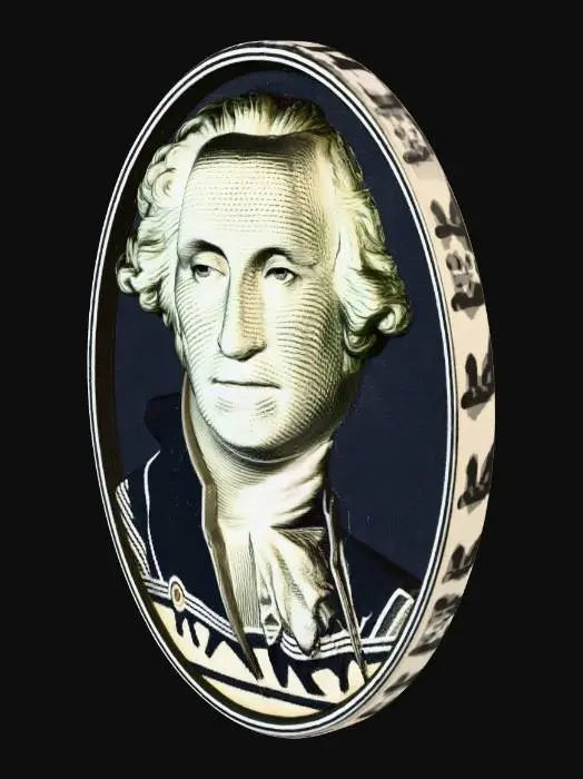 3D model for Portrait on Currency