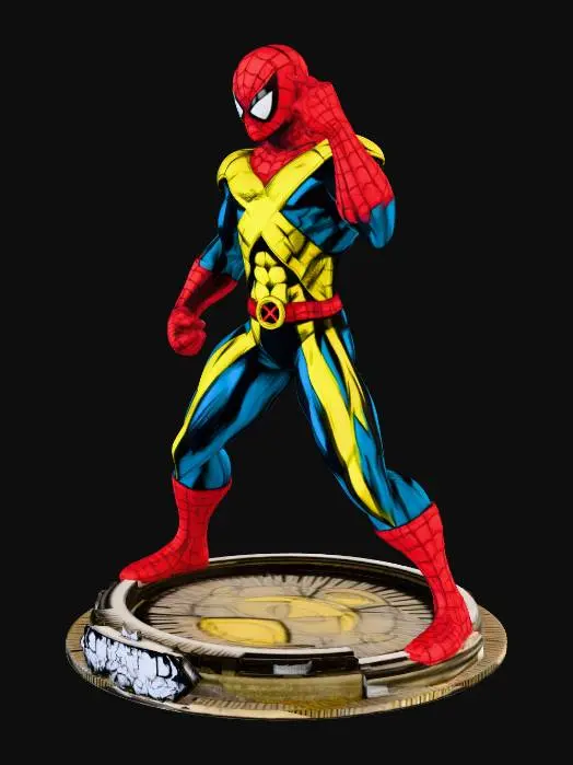 3D model for Webbed Mutant Hero