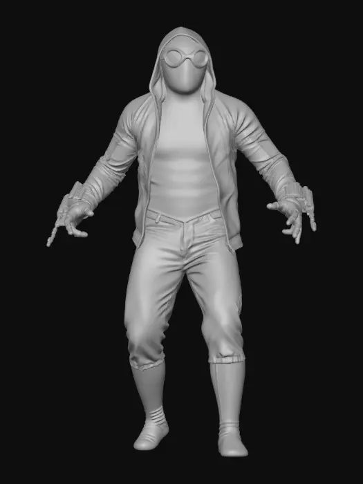 3D model for Spider Hero in Denim