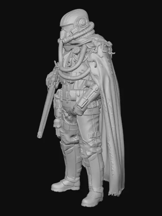 3D model for Wasteland Guardian