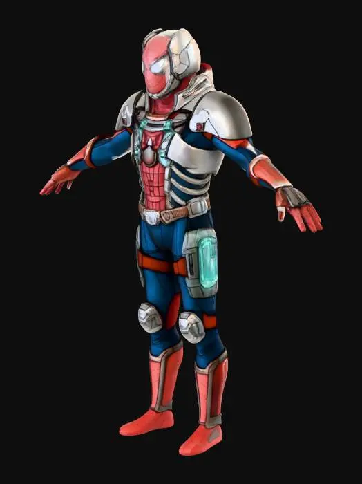 3D model for Armored Arachnid Hero