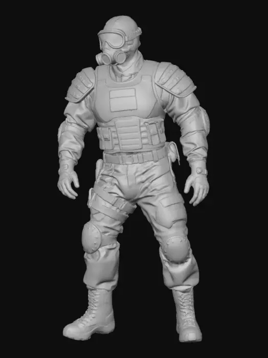 3D model for H.U.N.K.