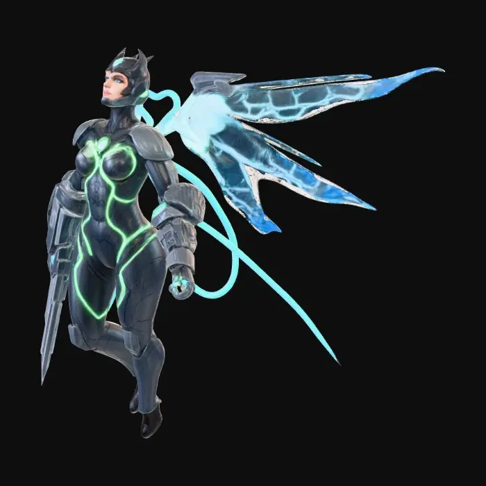 3D model for Cyber Valkyrie Unleashed
