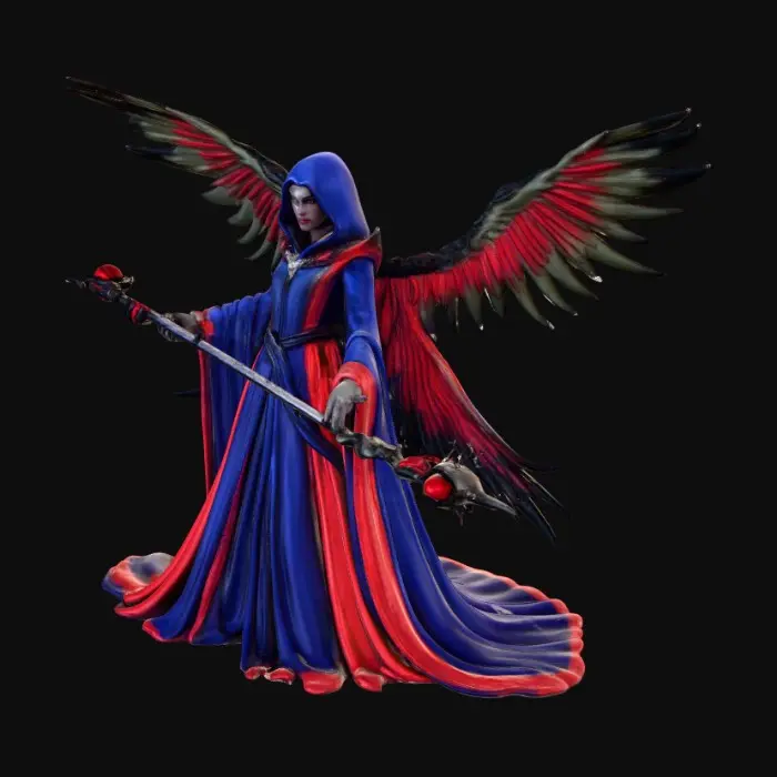 3D model for Scarlet Raven