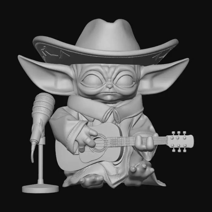 3D model for Grogu's Cowboy Serenade