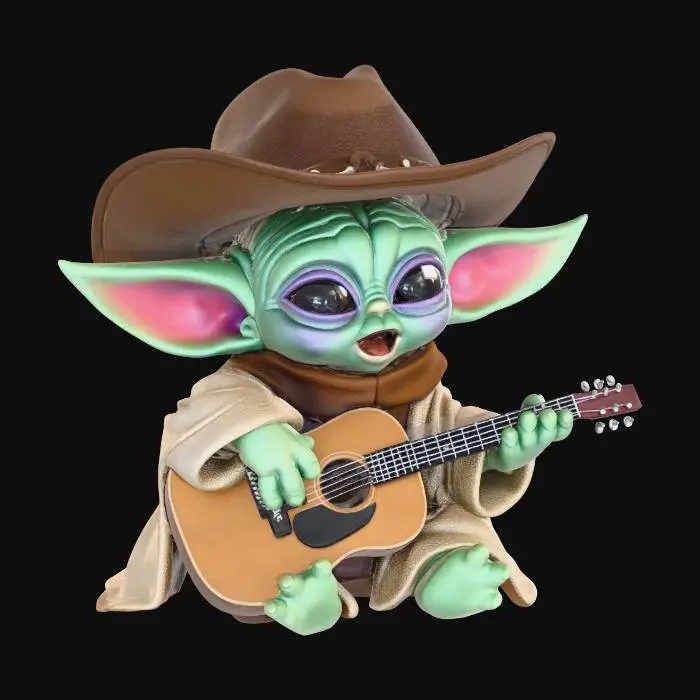 3D model for Grogu's Cowboy Serenade
