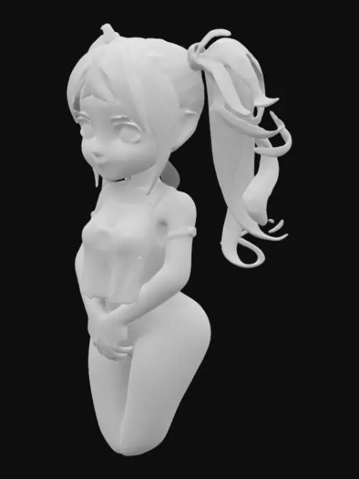 3D model for chica de anime rusa que este provocativa con unas buenas curvas y coloreada muy detallada como si estuviese exitada
